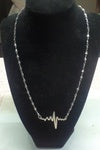 Closed Heart Chain with Heart beat pendant