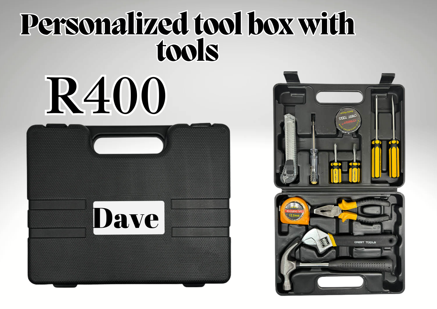 Personalized toolbox set