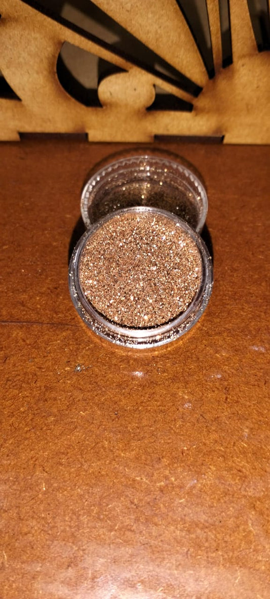 Rose gold glitter small tub