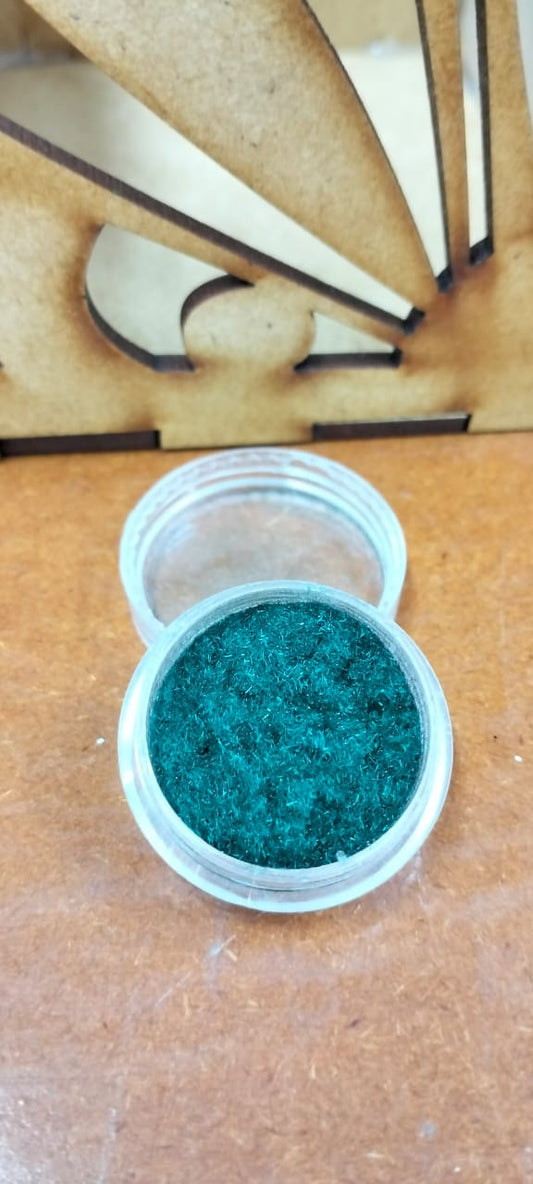 Small tub green cotton candy glitter