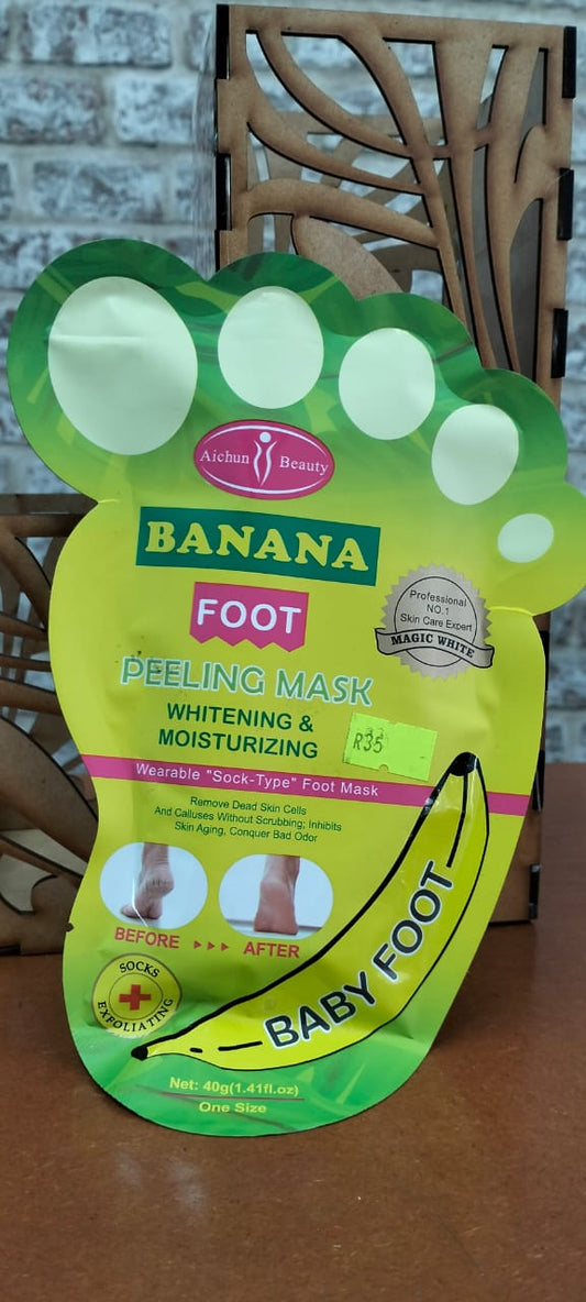 Banana foot peeling mask