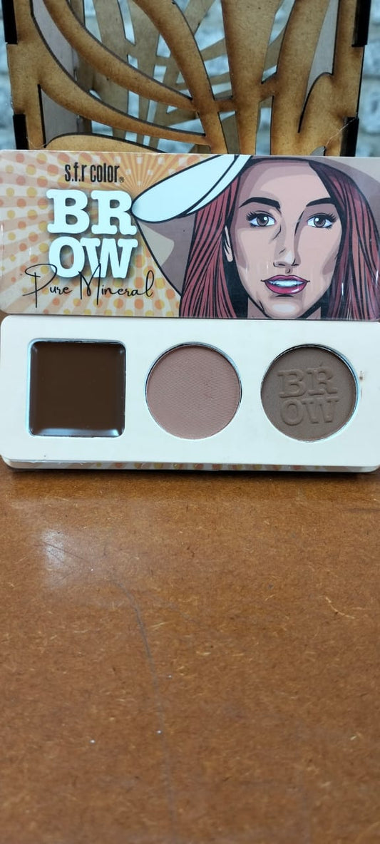 Brow powder dark brown mix