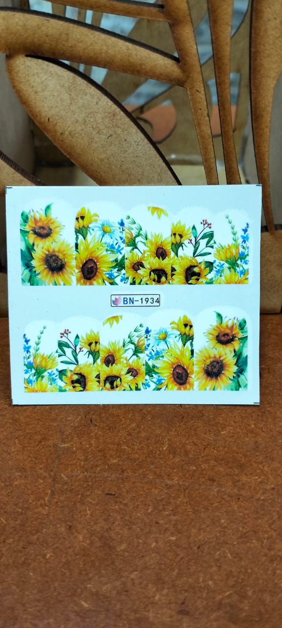 Sunflower decal