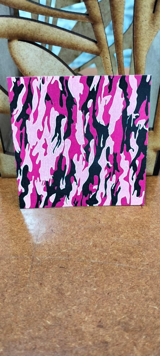 Camo decal pink