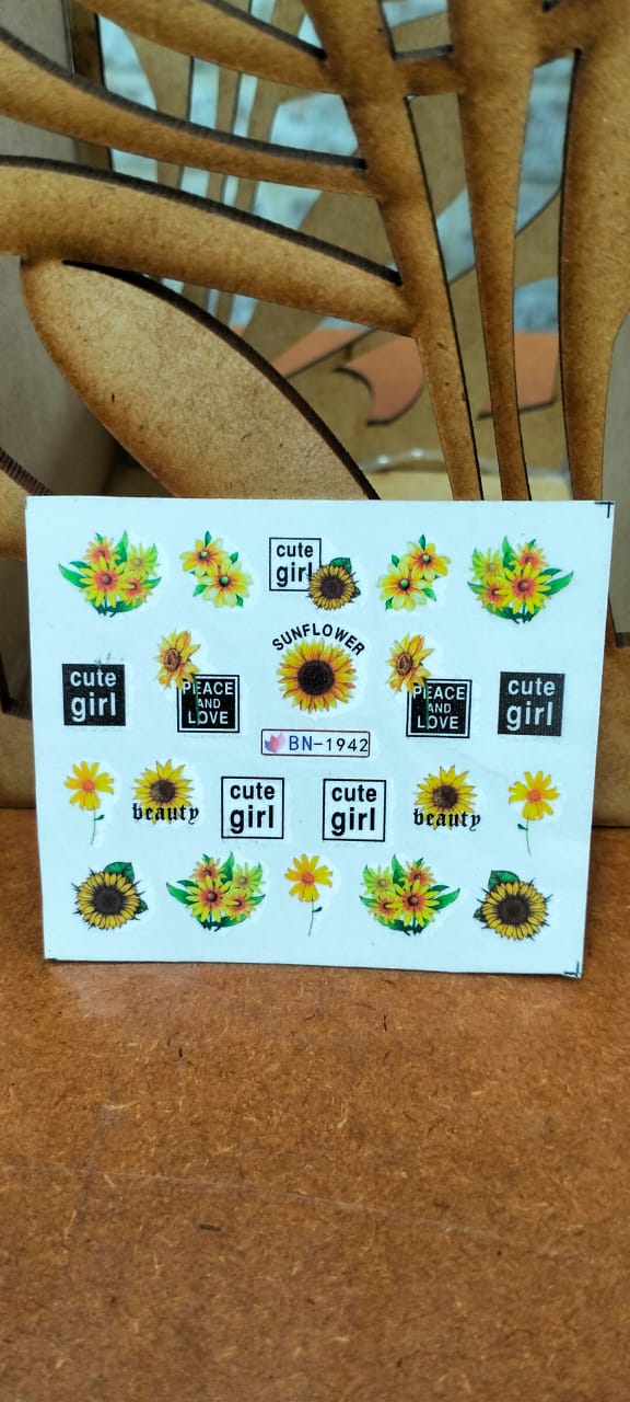 Sunflower decal