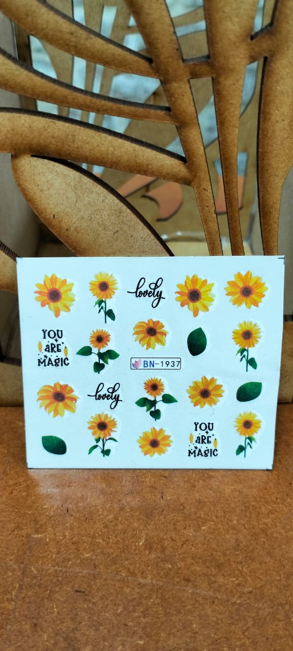 Sunflower decal