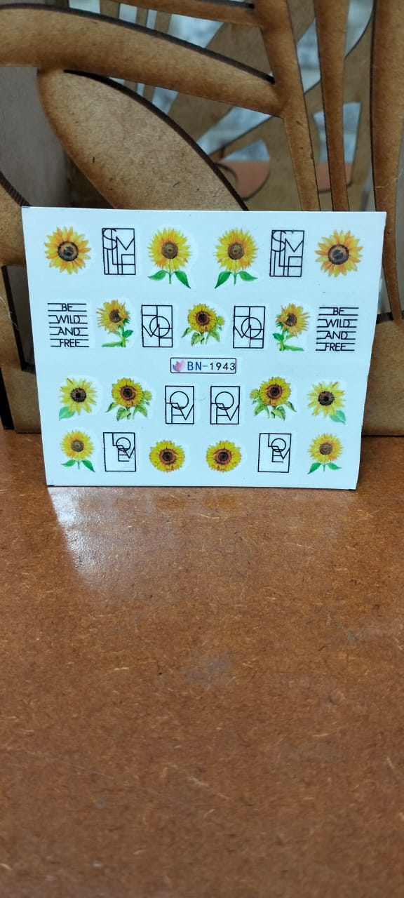 Sunflower decal