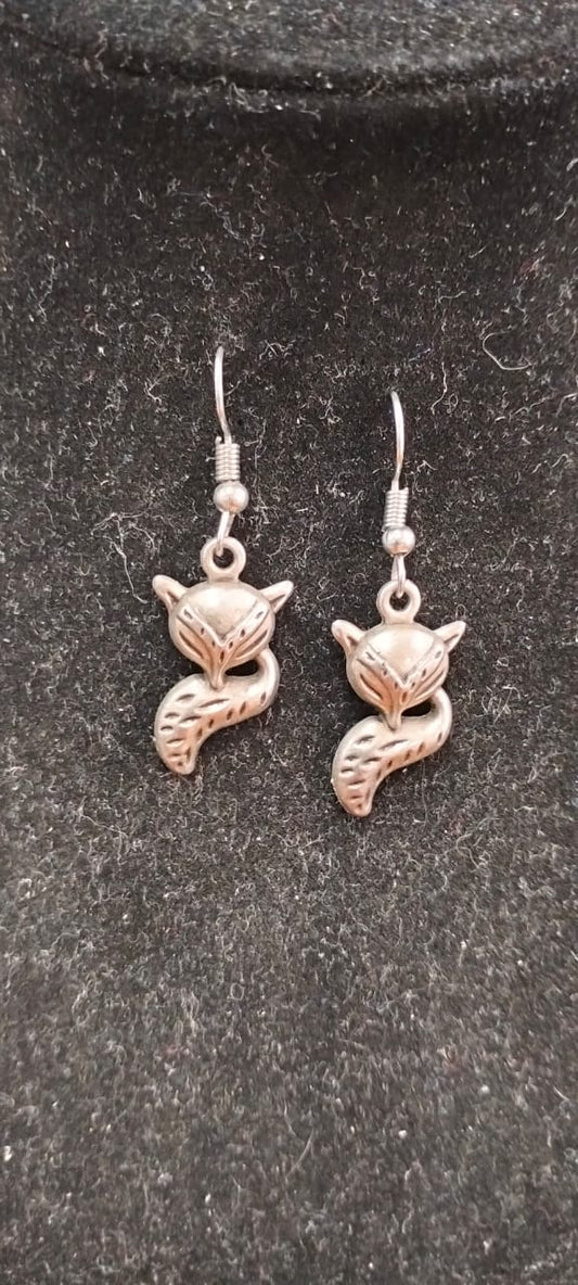 Fox earrings stainless steel