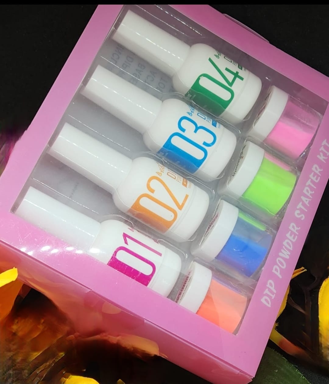 4 Color Acrylic dipping set