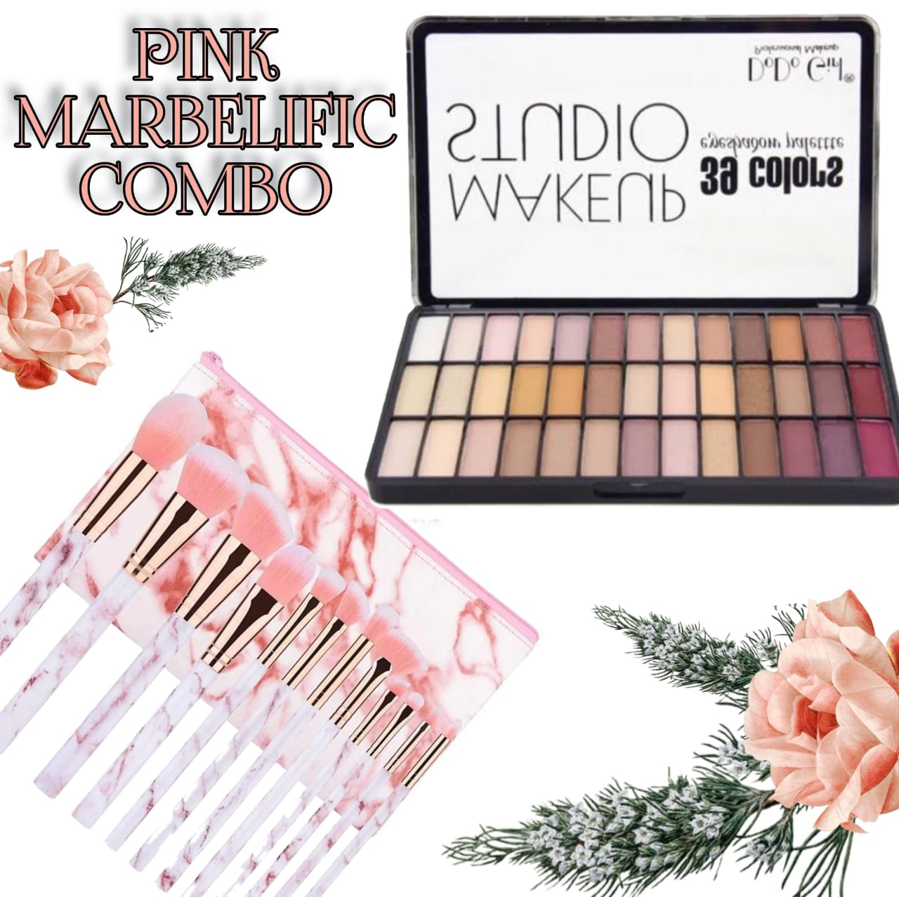 Pink Marbelific make up combo