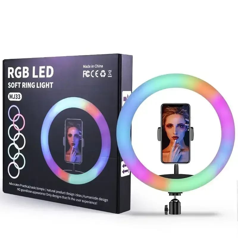 RGB 10" Ring light with a 2.1m stand