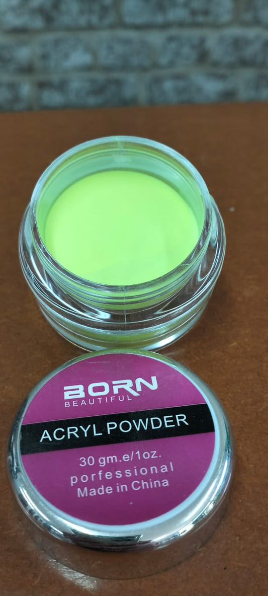 30g Born Beautiful Acrylic powder clear yellow