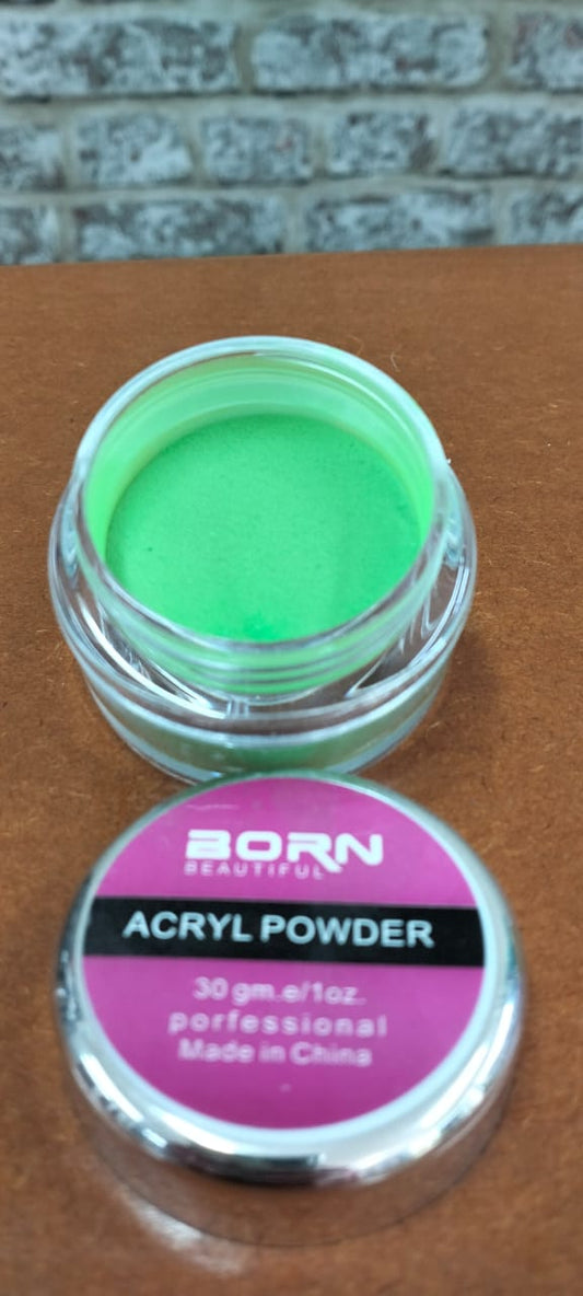 30g Born Beautiful Acrylic powder green