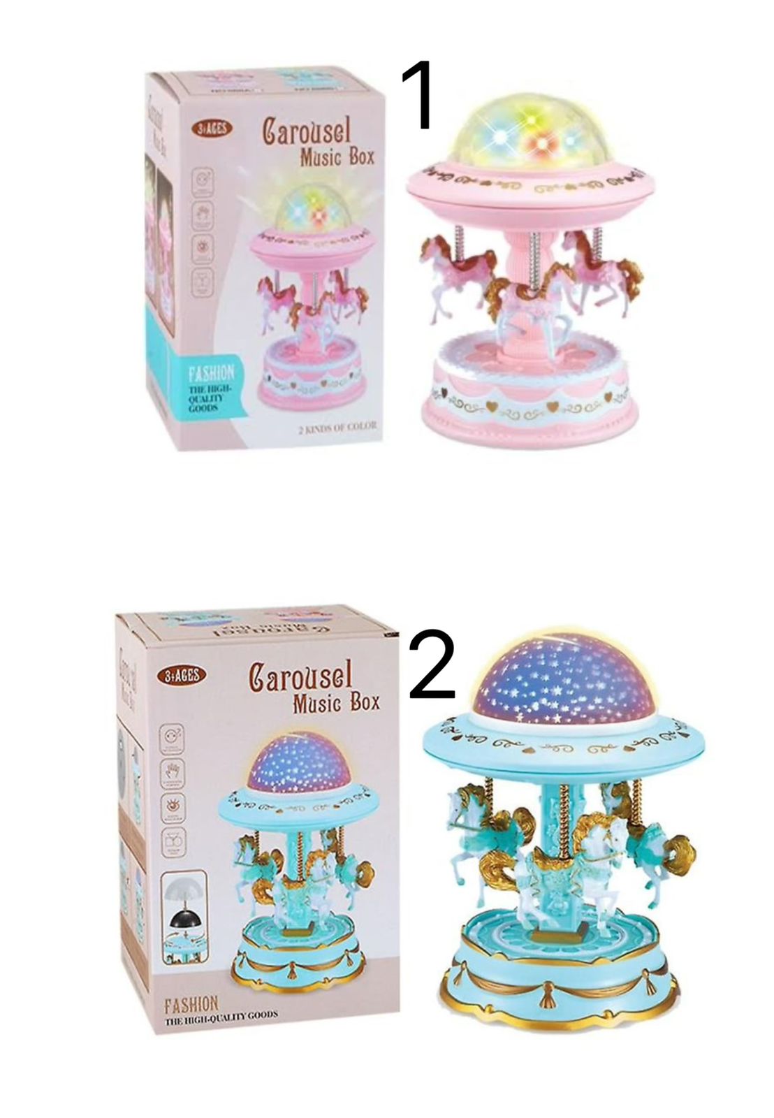 Carousel Music Box NOW available in 2 colours