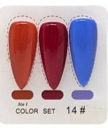 Solid paint cream gel 3 colors #14