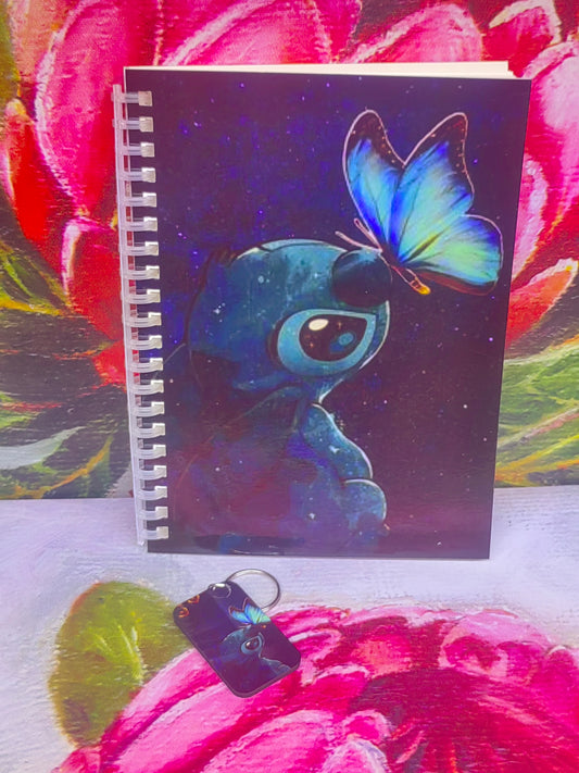 A5 Stitch notebook and key ring