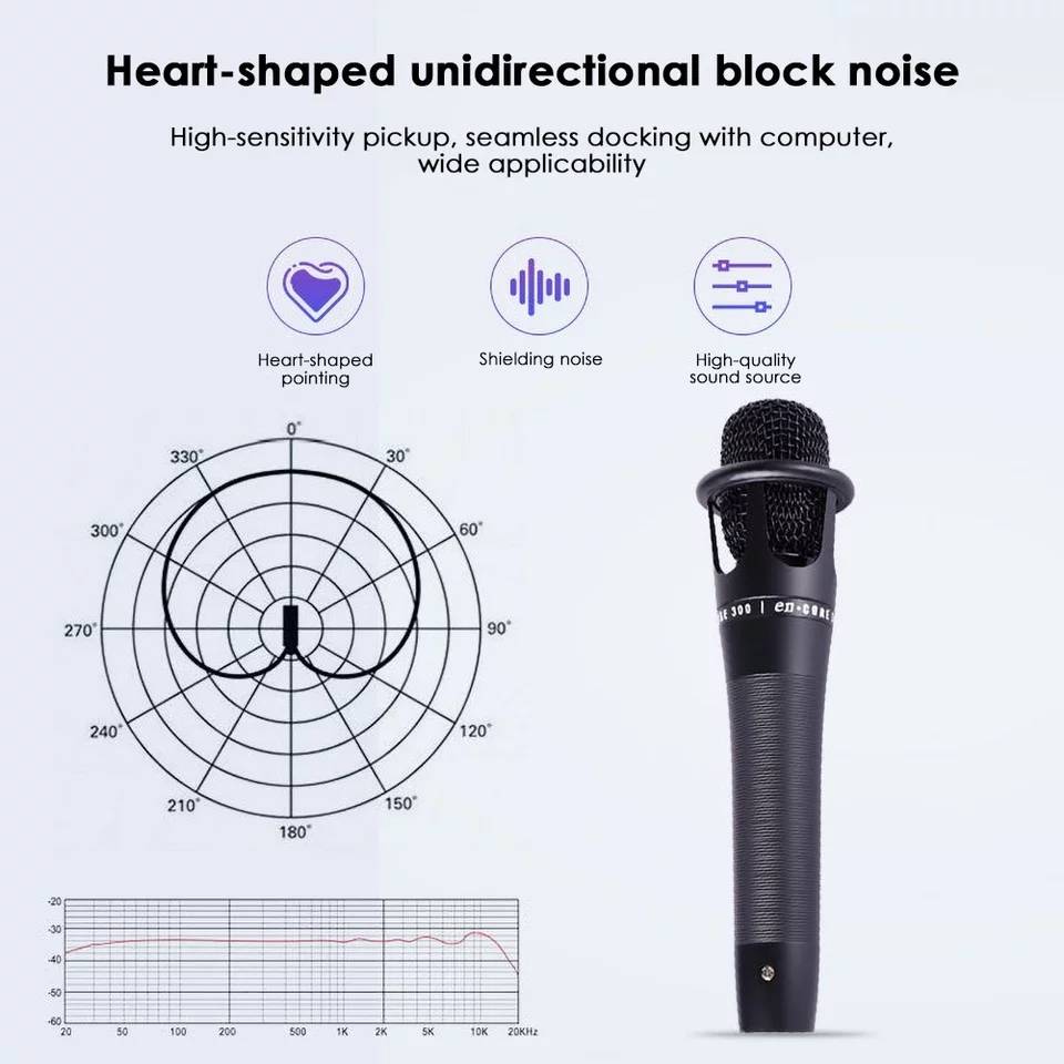 E300 Handheld Wired Condenser Microphone