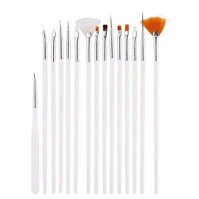 15pc Art brush set