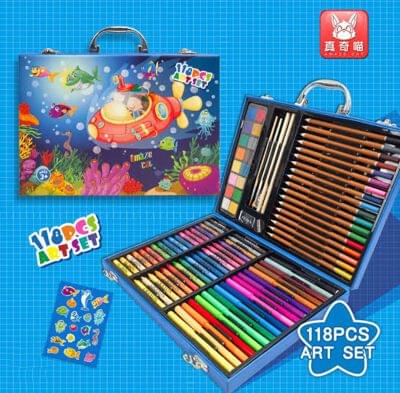 Kids art case available in blue only