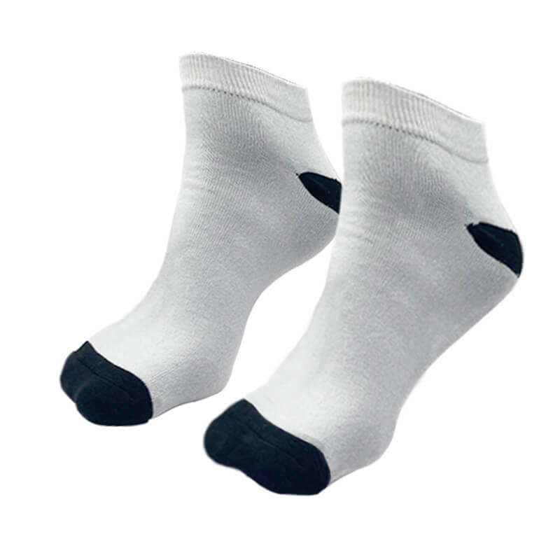 Polyester socks black / white