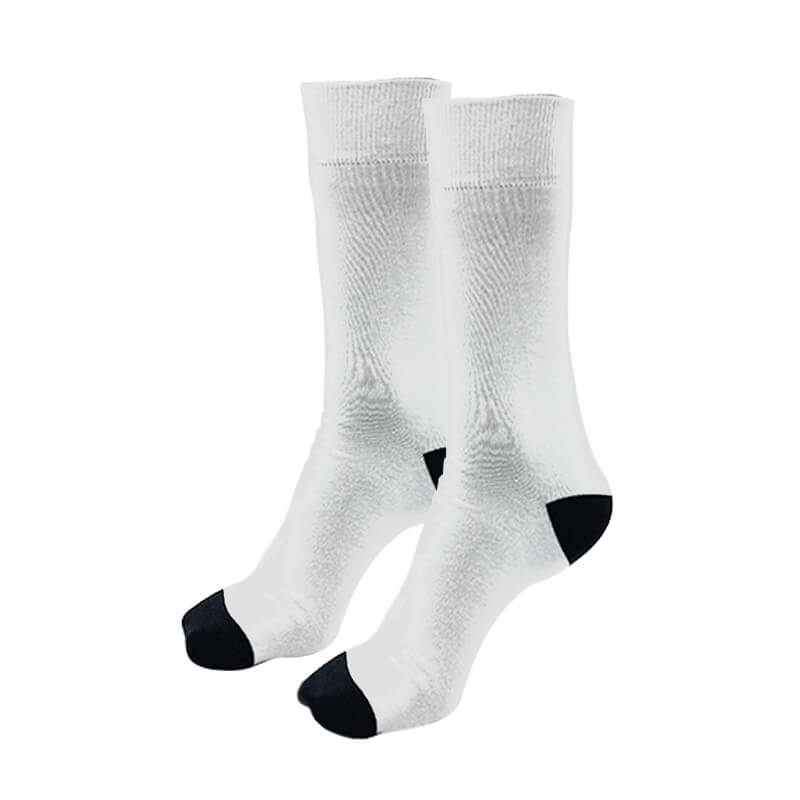 Polyester socks black / white