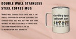 Double wall stainless steel mug