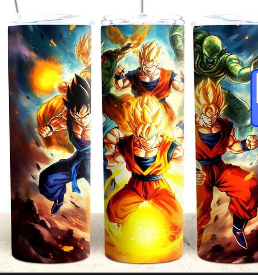 Skinny tumbler Design dragon balls Z