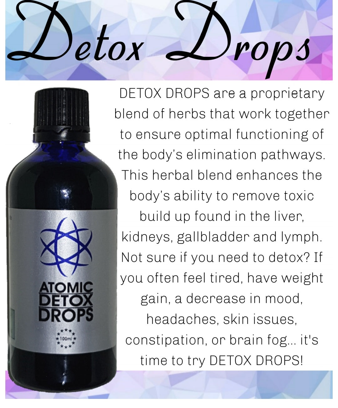 Atomic Detox drops 100ml