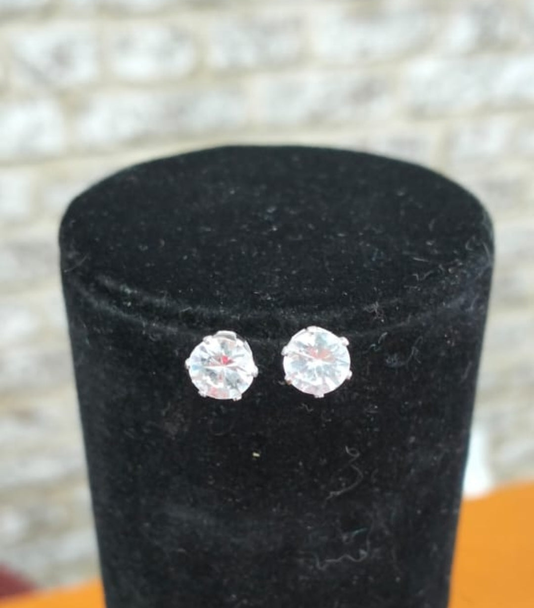 Crystal earrings stainless steel