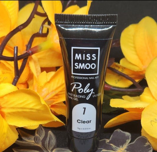 Miss Smoo Poly gel 15ml clear