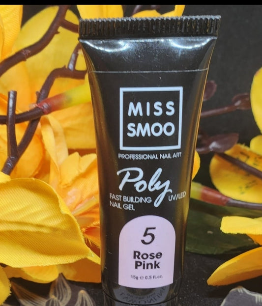 Miss Smoo Poly gel 15ml Rose Pink