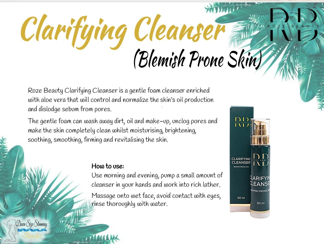 Roze Beauty Clarifying Cleanser Blemish Prone skin