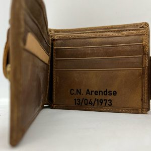 Leather Wallet Includes Engraving